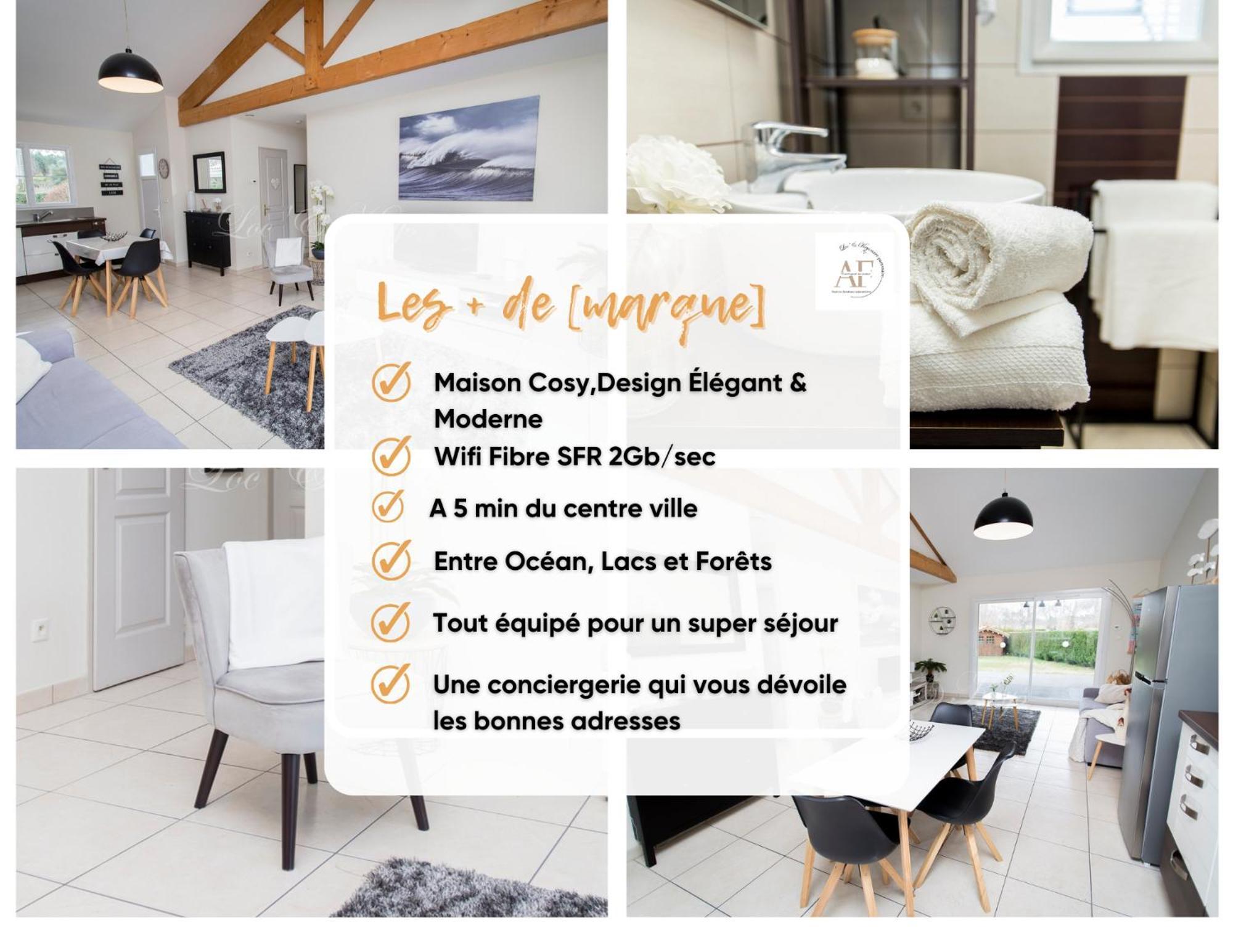 Ravissante Maison Cosy 4* Biscarrosse Proche Lac المظهر الخارجي الصورة